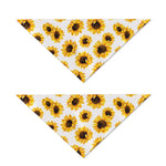 Sunflower Polka Dot Pattern Print Dog Bandana