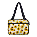 Sunflower Polka Dot Pattern Print Double Strap Bible Bag