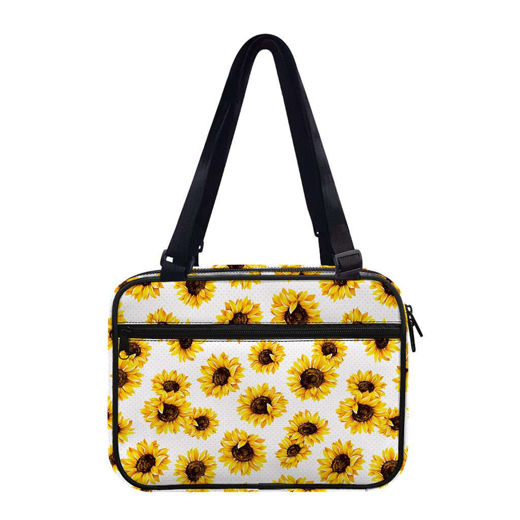 Sunflower Polka Dot Pattern Print Double Strap Bible Bag