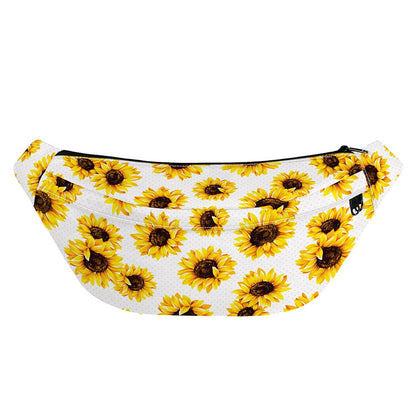 Sunflower Polka Dot Pattern Print Fanny Pack