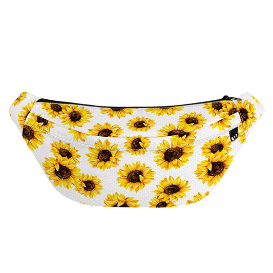 Sunflower Polka Dot Pattern Print Fanny Pack