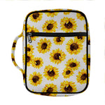 Sunflower Polka Dot Pattern Print Front Pocket Bible Bag