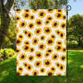 Sunflower Polka Dot Pattern Print Garden Flag