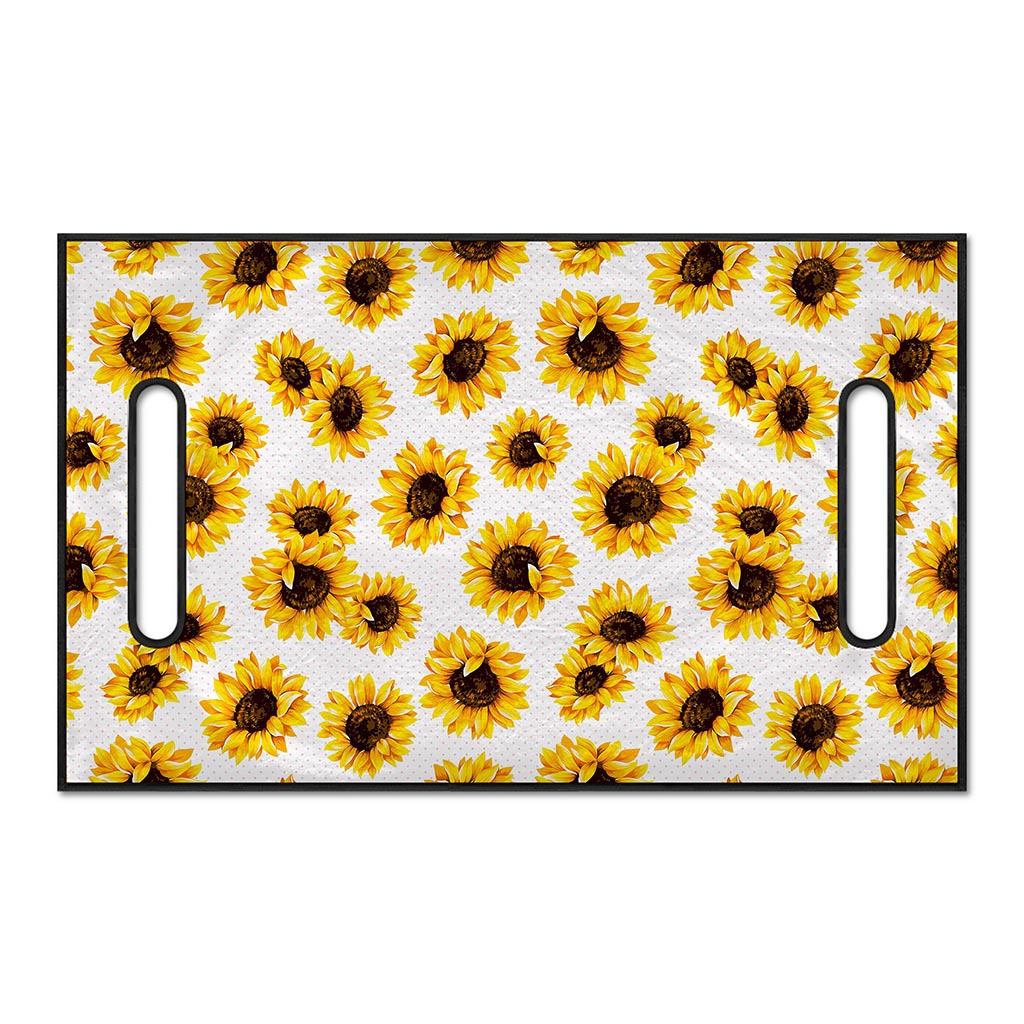 Sunflower Polka Dot Pattern Print Golf Cart Seat Cover