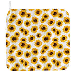 Sunflower Polka Dot Pattern Print Hand Towel