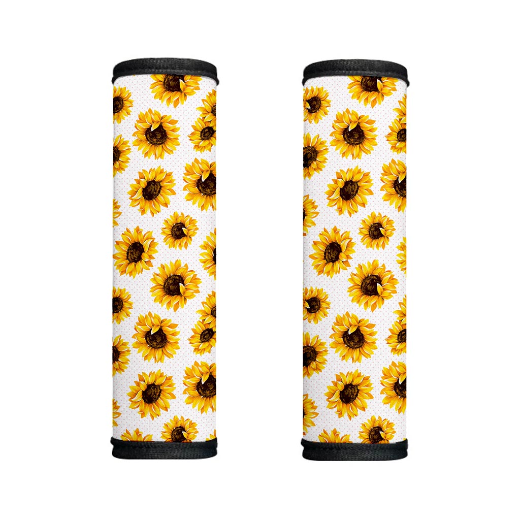 Sunflower Polka Dot Pattern Print Handle Covers