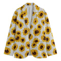 Sunflower Polka Dot Pattern Print Men's Blazer