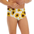 Sunflower Polka Dot Pattern Print Men's Briefs
