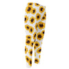 Sunflower Polka Dot Pattern Print Men's Compression Pants