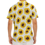Sunflower Polka Dot Pattern Print Men's Deep V-Neck Shirt
