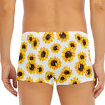 Sunflower Polka Dot Pattern Print Men's Short Boxer Briefs
