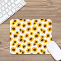 Sunflower Polka Dot Pattern Print Mouse Pad