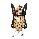 Sunflower Polka Dot Pattern Print Pet Carrier Backpack