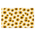 Sunflower Polka Dot Pattern Print Polyester Doormat