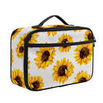 Sunflower Polka Dot Pattern Print Portable Lunch Bag