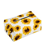 Sunflower Polka Dot Pattern Print Rectangle Tissue Box Cover