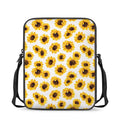 Sunflower Polka Dot Pattern Print Rectangular Crossbody Bag