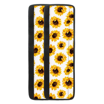 Sunflower Polka Dot Pattern Print Refrigerator Handle Covers