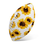 Sunflower Polka Dot Pattern Print Rugby Ball