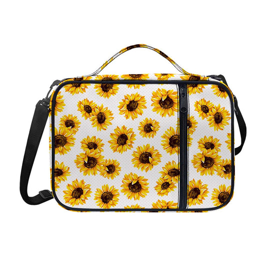 Sunflower Polka Dot Pattern Print Shoulder Strap Bible Bag
