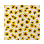 Sunflower Polka Dot Pattern Print Silk Bandana