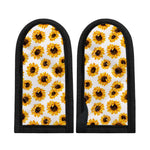 Sunflower Polka Dot Pattern Print Skillet Handle Cover