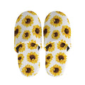 Sunflower Polka Dot Pattern Print Slippers