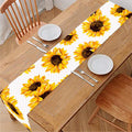 Sunflower Polka Dot Pattern Print Table Runner