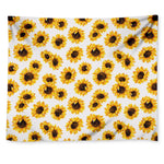Sunflower Polka Dot Pattern Print Tapestry