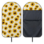Sunflower Polka Dot Pattern Print Waterproof Car Seat Cover