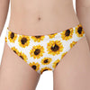 Sunflower Polka Dot Pattern Print Women's Panties