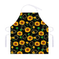 Sunflower Polygonal Pattern Print Adjustable Apron
