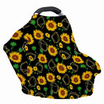 Sunflower Polygonal Pattern Print Baby Seat Cover