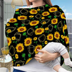 Sunflower Polygonal Pattern Print Baby Seat Cover