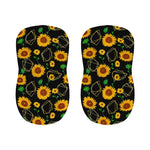 Sunflower Polygonal Pattern Print Bar Stool Covers