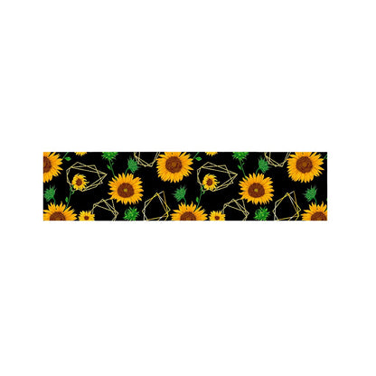 Sunflower Polygonal Pattern Print Bed Runner