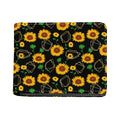 Sunflower Polygonal Pattern Print Bifold Wallet