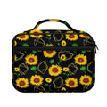 Sunflower Polygonal Pattern Print Briefcase Bible Bag