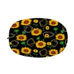 Sunflower Polygonal Pattern Print Car Side Mirror Covers