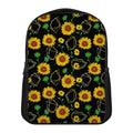 Sunflower Polygonal Pattern Print Casual Backpack