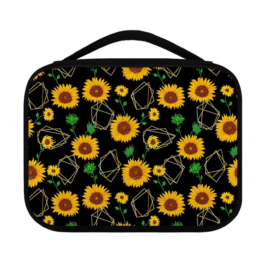 Sunflower Polygonal Pattern Print Classic Bible Case