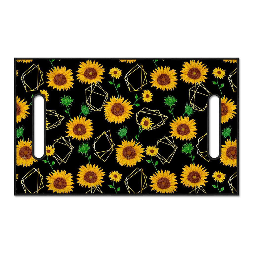 Sunflower Polygonal Pattern Print Golf Cart Seat Cover