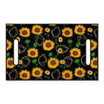 Sunflower Polygonal Pattern Print Golf Cart Seat Cover
