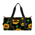 Sunflower Polygonal Pattern Print Gym Bag