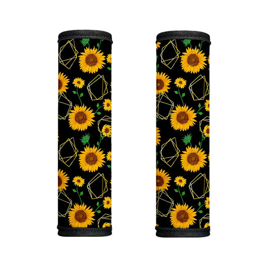 Sunflower Polygonal Pattern Print Handle Covers