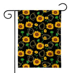 Sunflower Polygonal Pattern Print House Flag