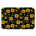 Sunflower Polygonal Pattern Print Indoor Door Mat