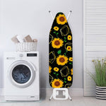 Sunflower Polygonal Pattern Print Ironing Board Cover