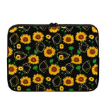 Sunflower Polygonal Pattern Print Laptop Sleeve