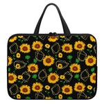 Sunflower Polygonal Pattern Print Laptop Sleeve With Handle